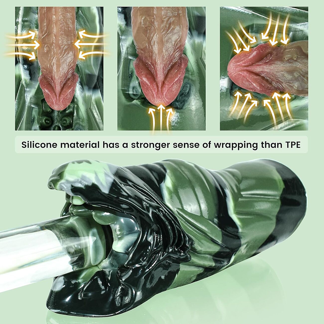 SOHIMI Dragon mouth - Tekosuu, vihre-musta-harmaa