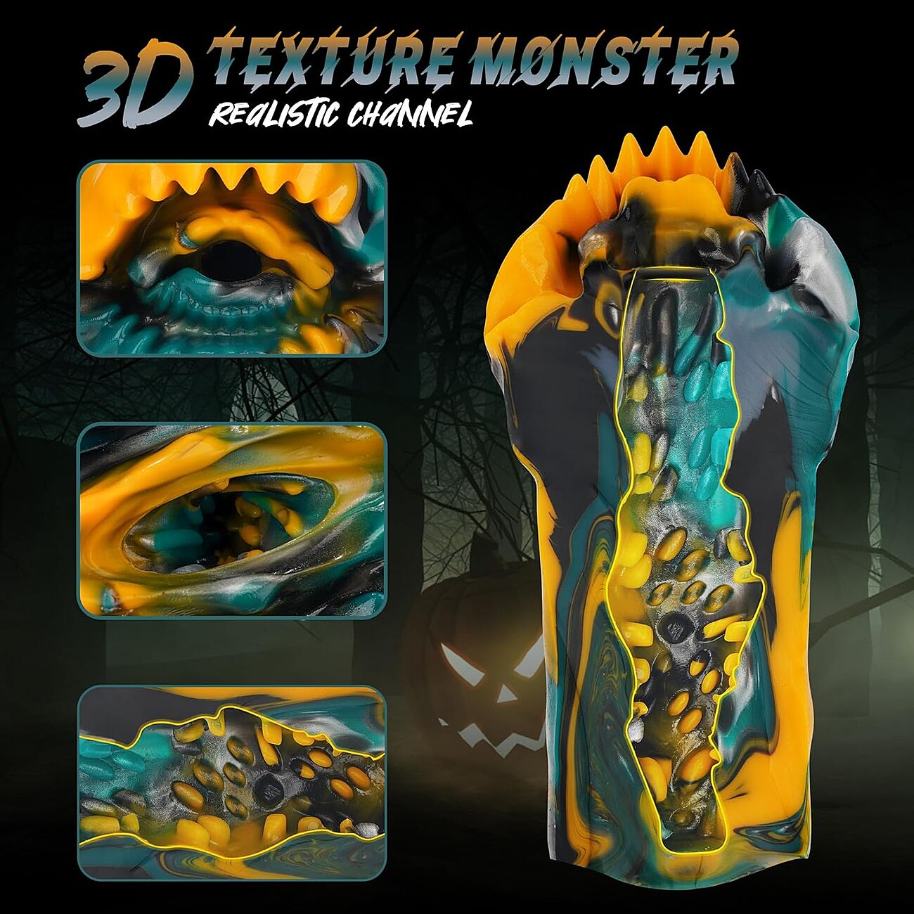 SOHIMI Dragon mouth - Tekosuu, kelta-vihre-musta