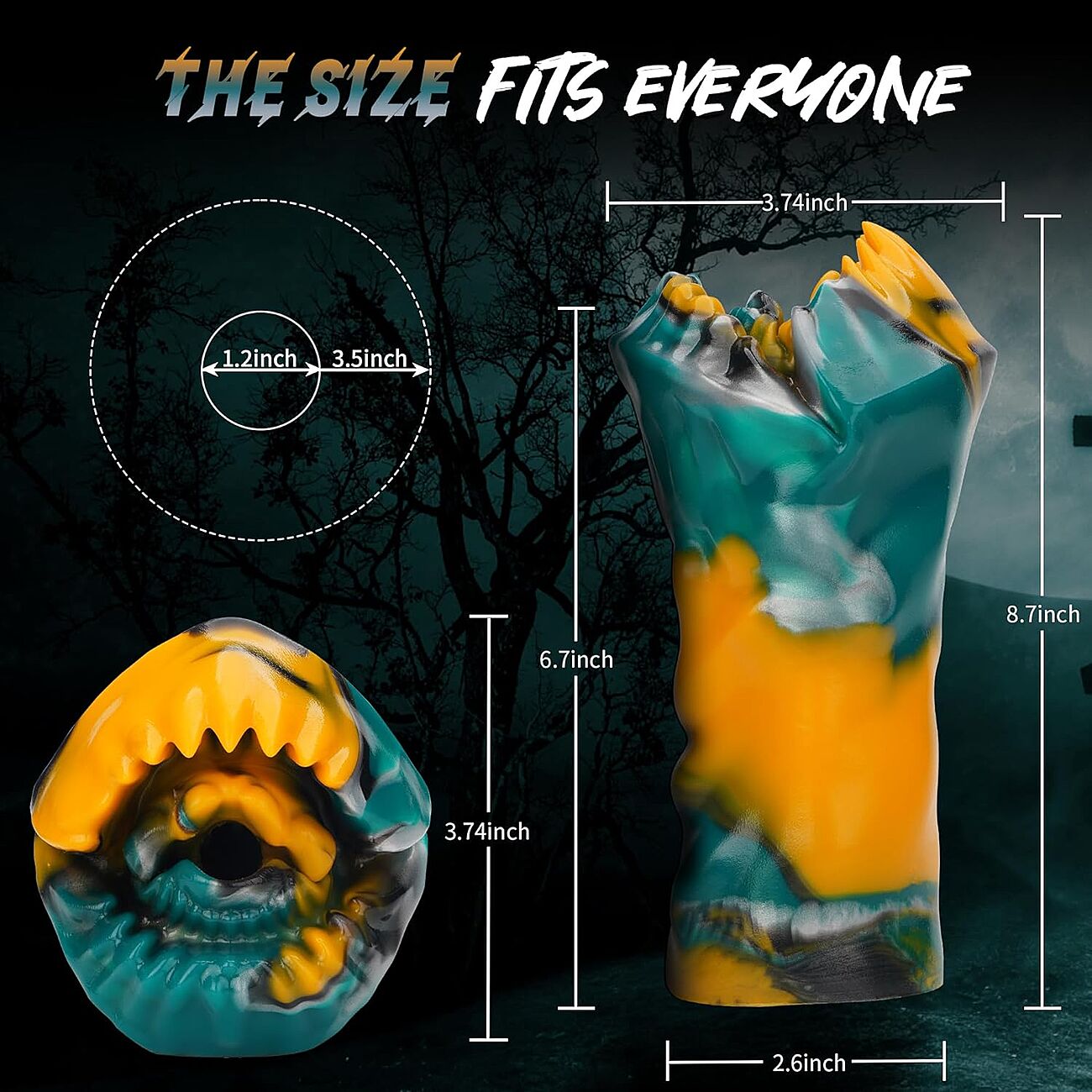 SOHIMI Dragon mouth - Tekosuu, kelta-vihre-musta