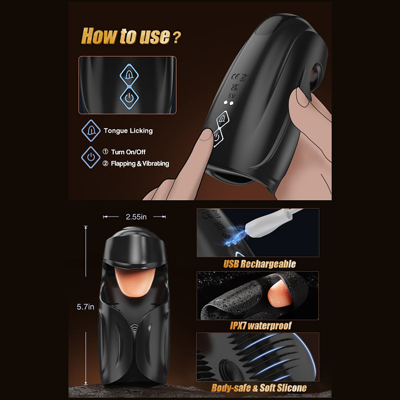 SOHIMI Troi - Masturbaattori kielikiihottimella