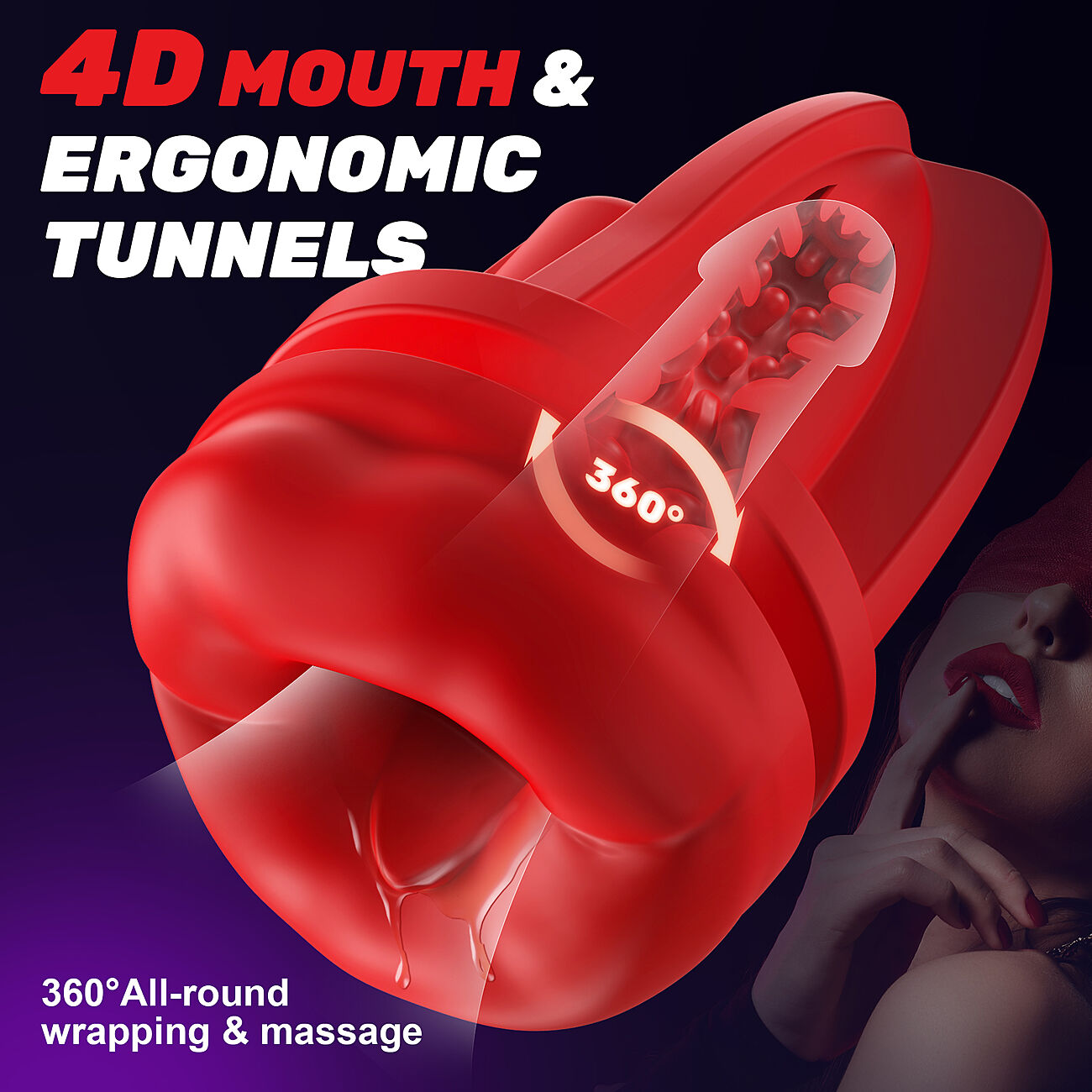 SOHIMI Soft Lips - Masturbaattori lmptoiminnolla