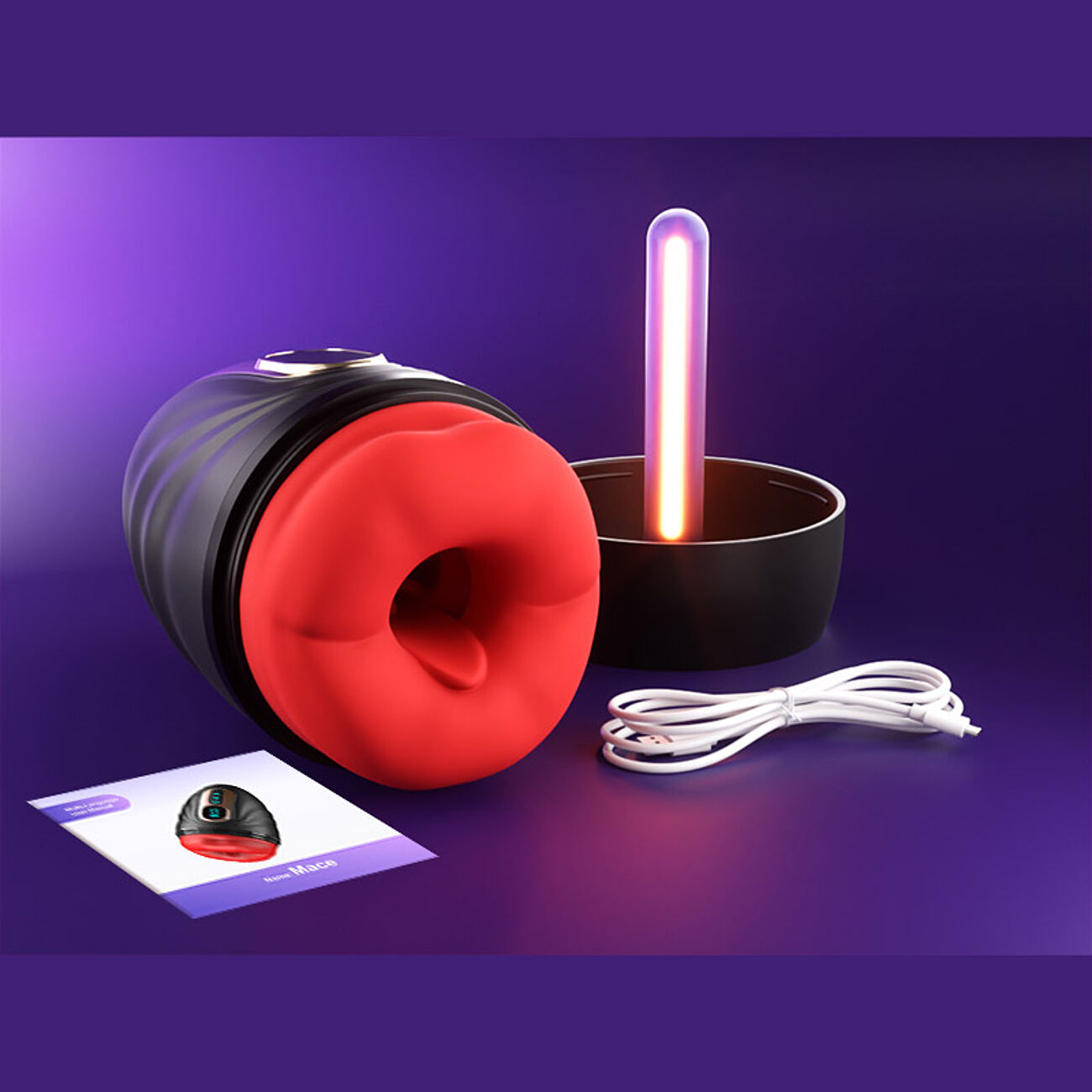 SOHIMI Soft Lips - Masturbaattori lmptoiminnolla