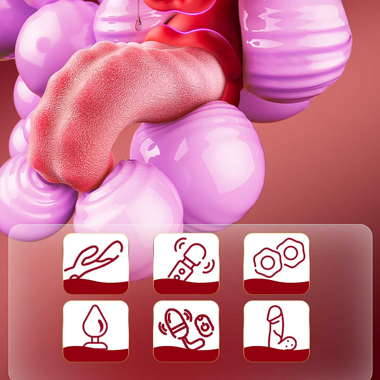 SOHIMI Double Tongue - Vagina- ja klitorisstimulaattori