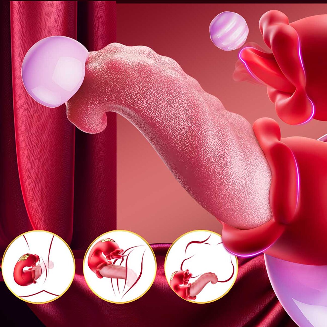 SOHIMI Double Tongue - Vagina- ja klitorisstimulaattori