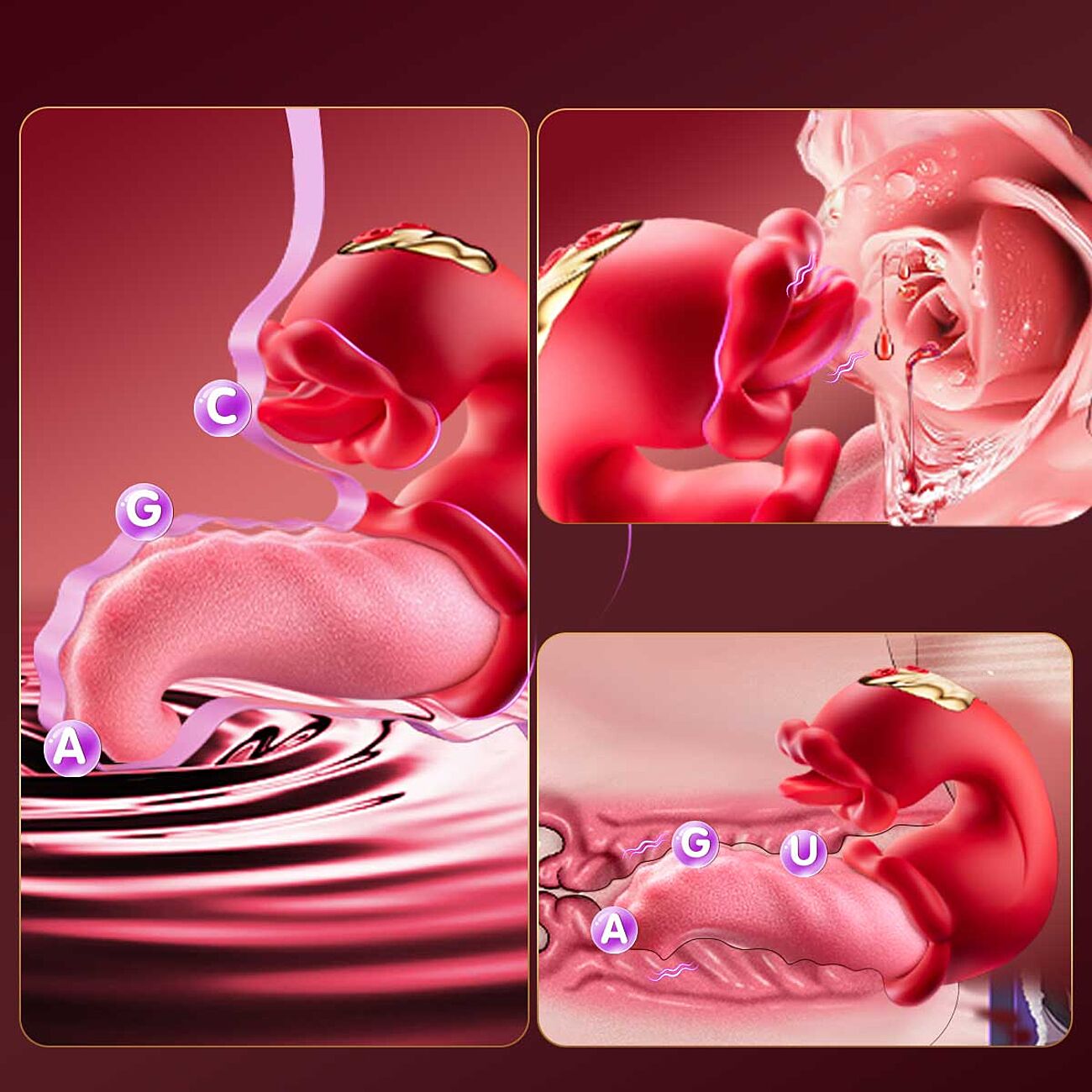 SOHIMI Double Tongue - Vagina- ja klitorisstimulaattori