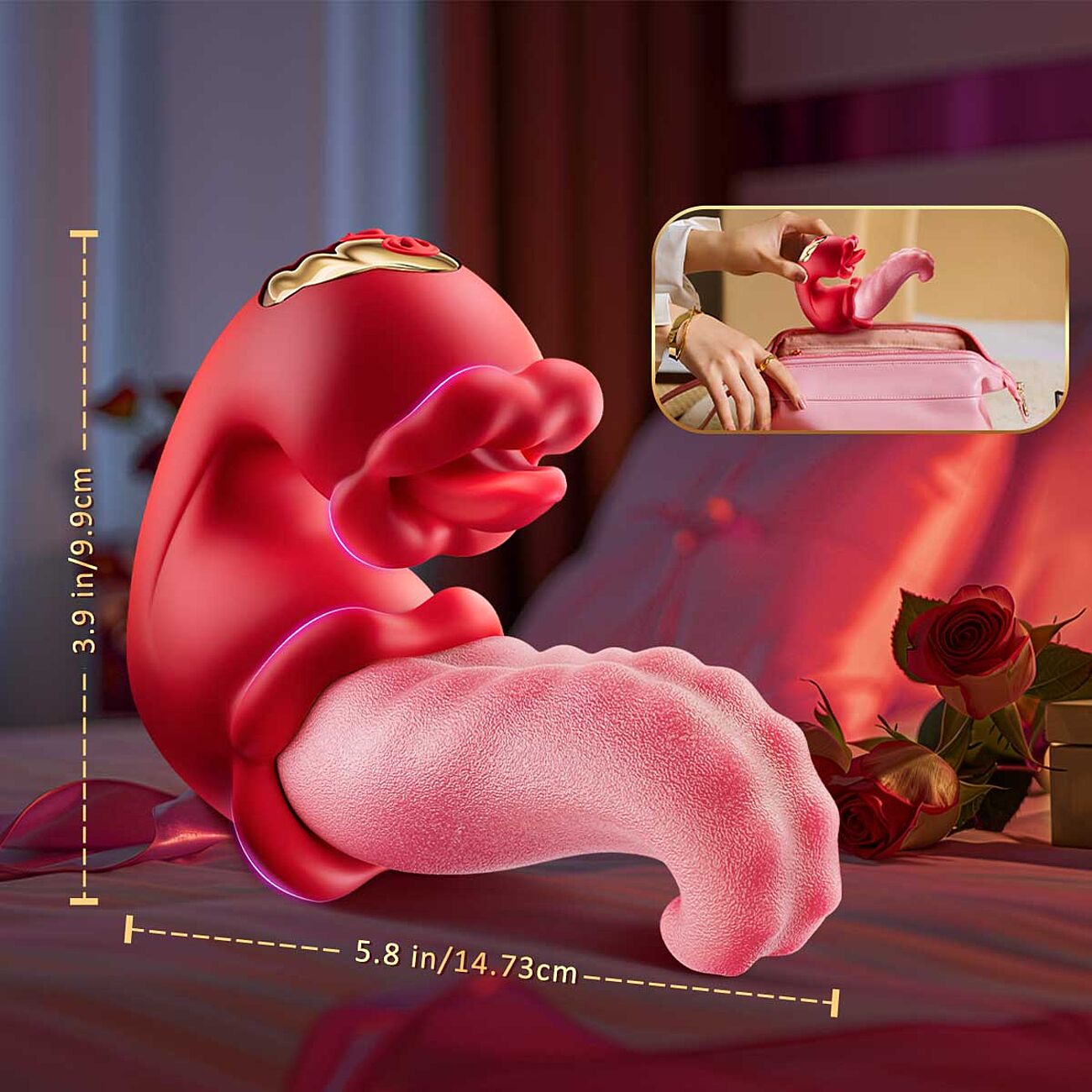 SOHIMI Double Tongue - Vagina- ja klitorisstimulaattori