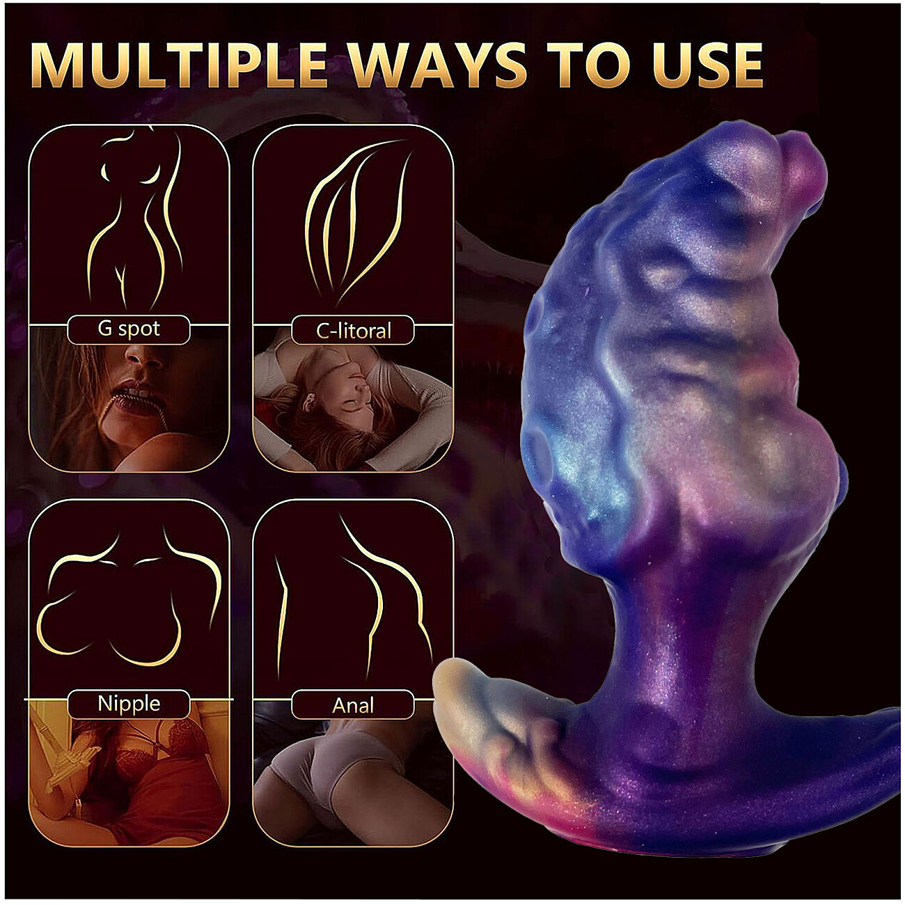 Alien Toys Blue Seahorse - Anaalitappi