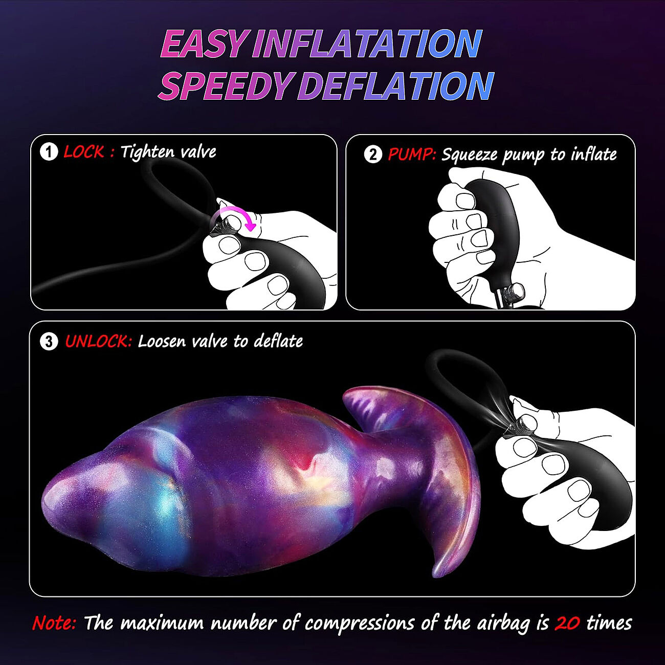 Alien Toys Nyxarion - Pumpattava anaalitappi