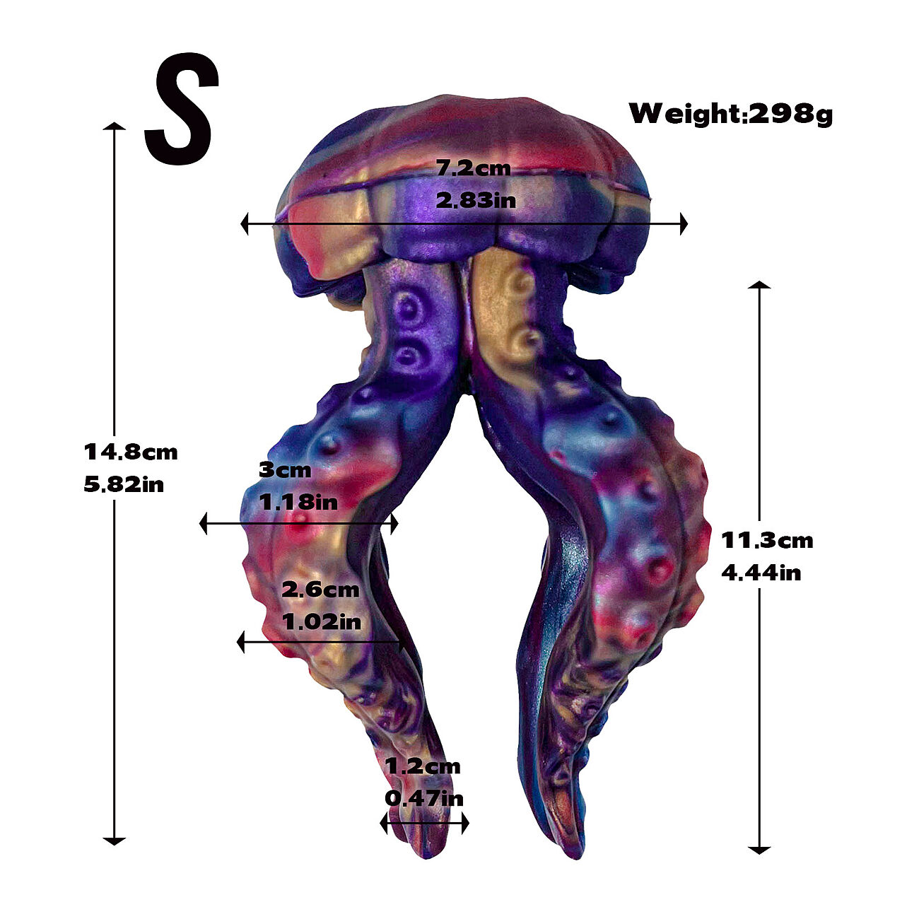 Alien Toys Tentacle - Meduusa anaalitappi, S