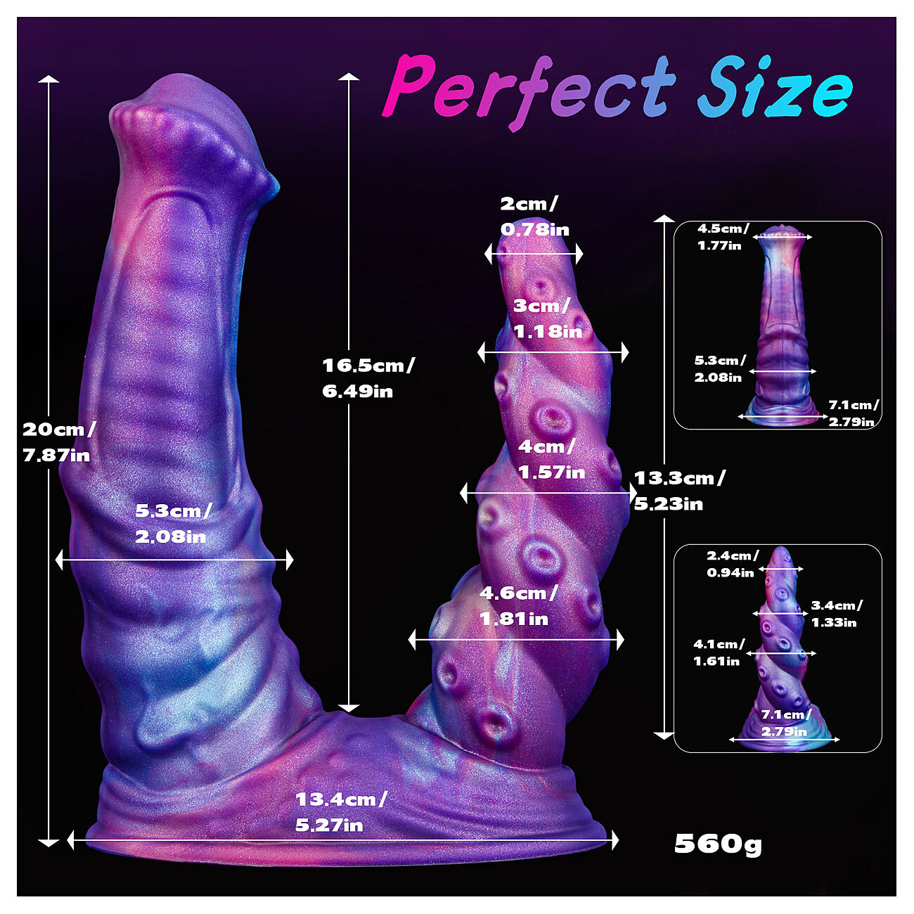 Alien Toys Karkadann - Fantasiadildo + anaalitappi