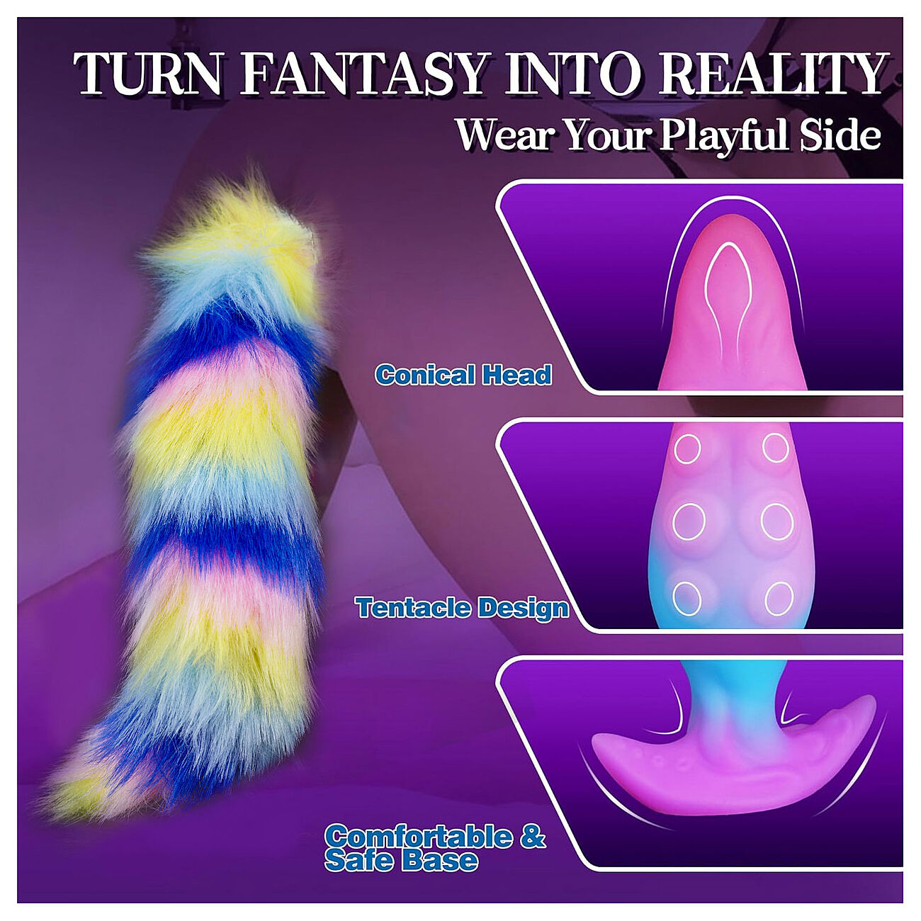 Alien Toys Blazing Tail - Anaalitappi h�nn�ll�