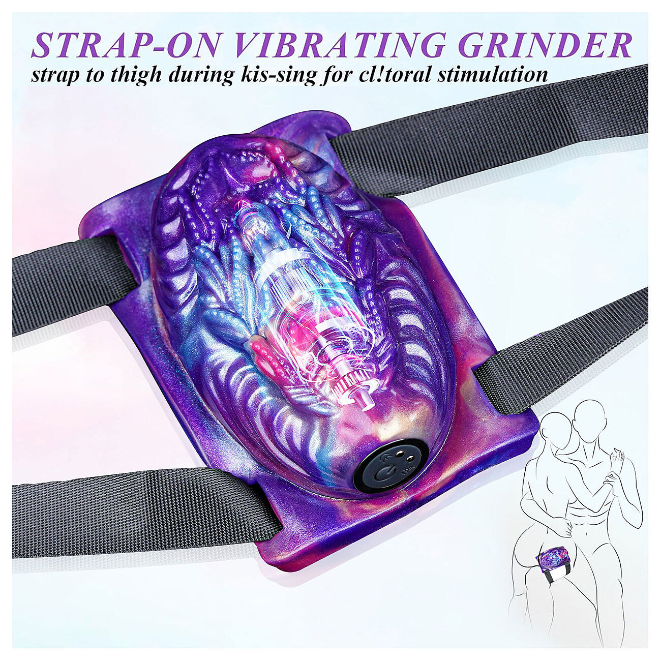 Alien Toys Syrah - V�risev� reisiharness kauko-ohjaimella