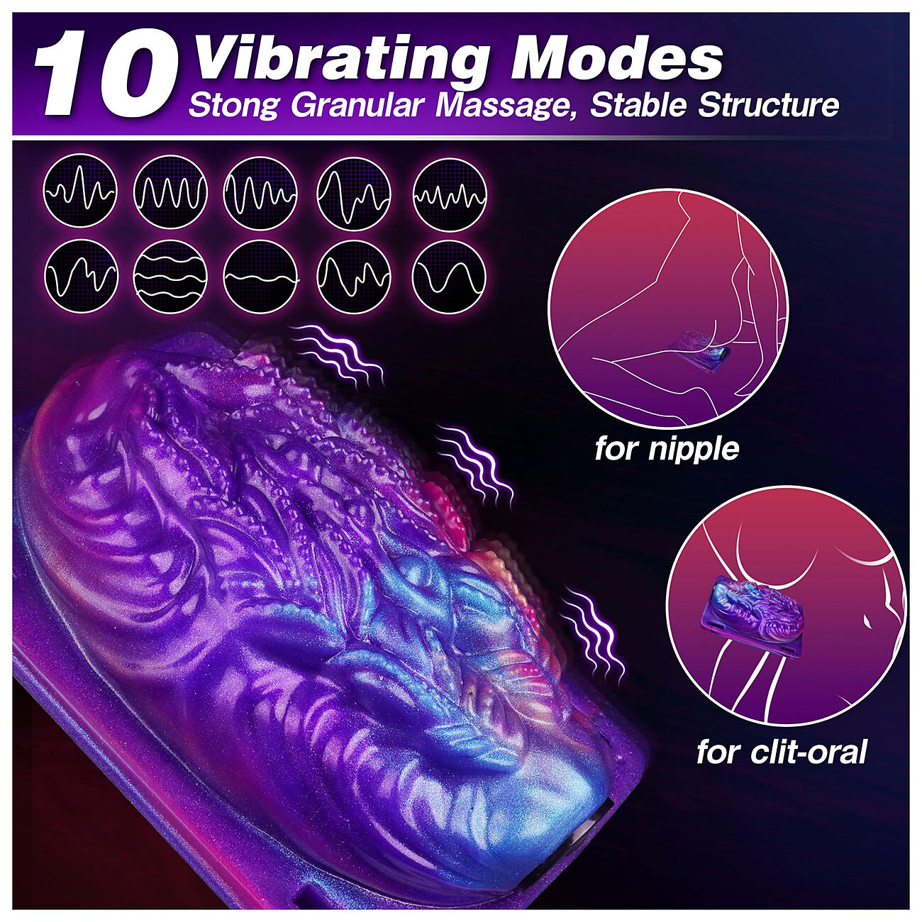 Alien Toys Syrah - V�risev� reisiharness kauko-ohjaimella