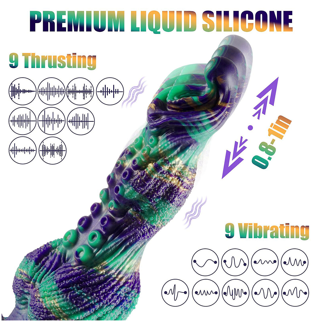 Alien Toys Sylvarion - Tekopenis ty�nt�liikkeell� ja v�rin�ll�