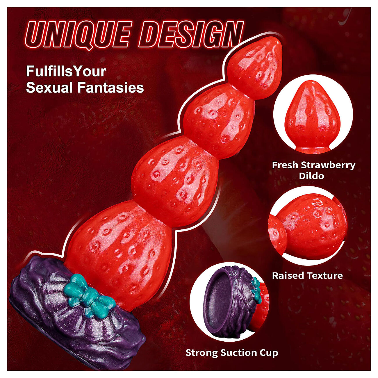 Alien Toys Strawberry Pole - Anaalitappi