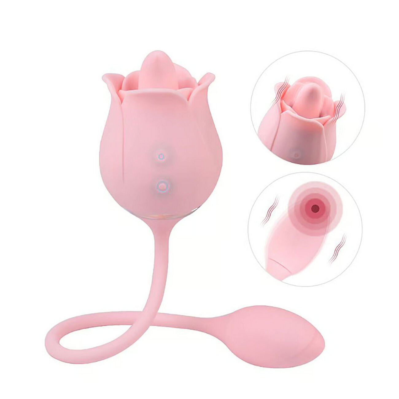 Twin Blossoms - Ruusuvibraattori, pinkki