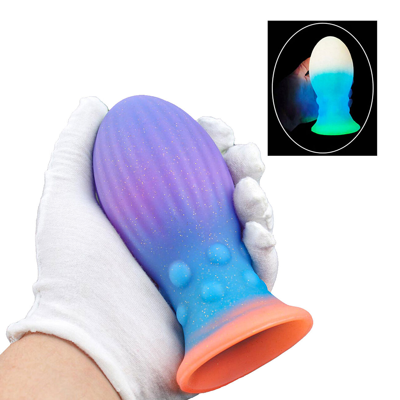 Alien Toys Luminous - Pime�ss� hohtava anaalitappi, XL
