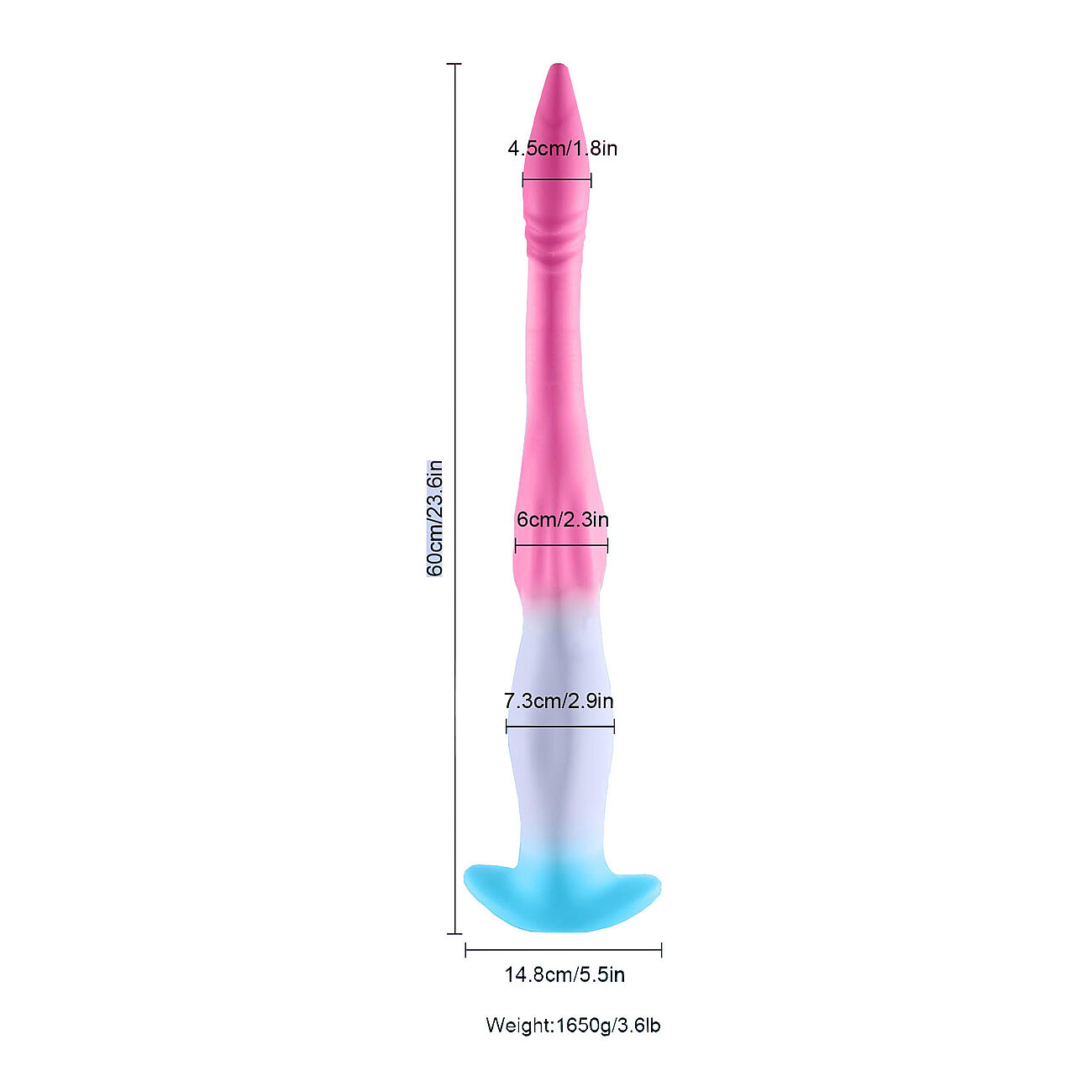 Alien Toys Colosseum - Fantasiadildo, lila-pinkki