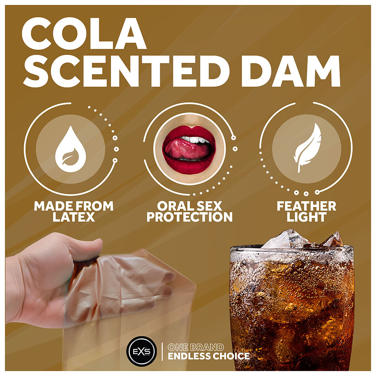 EXS Oral Dam - Hajustettu suuseksisuoja, 4 kpl