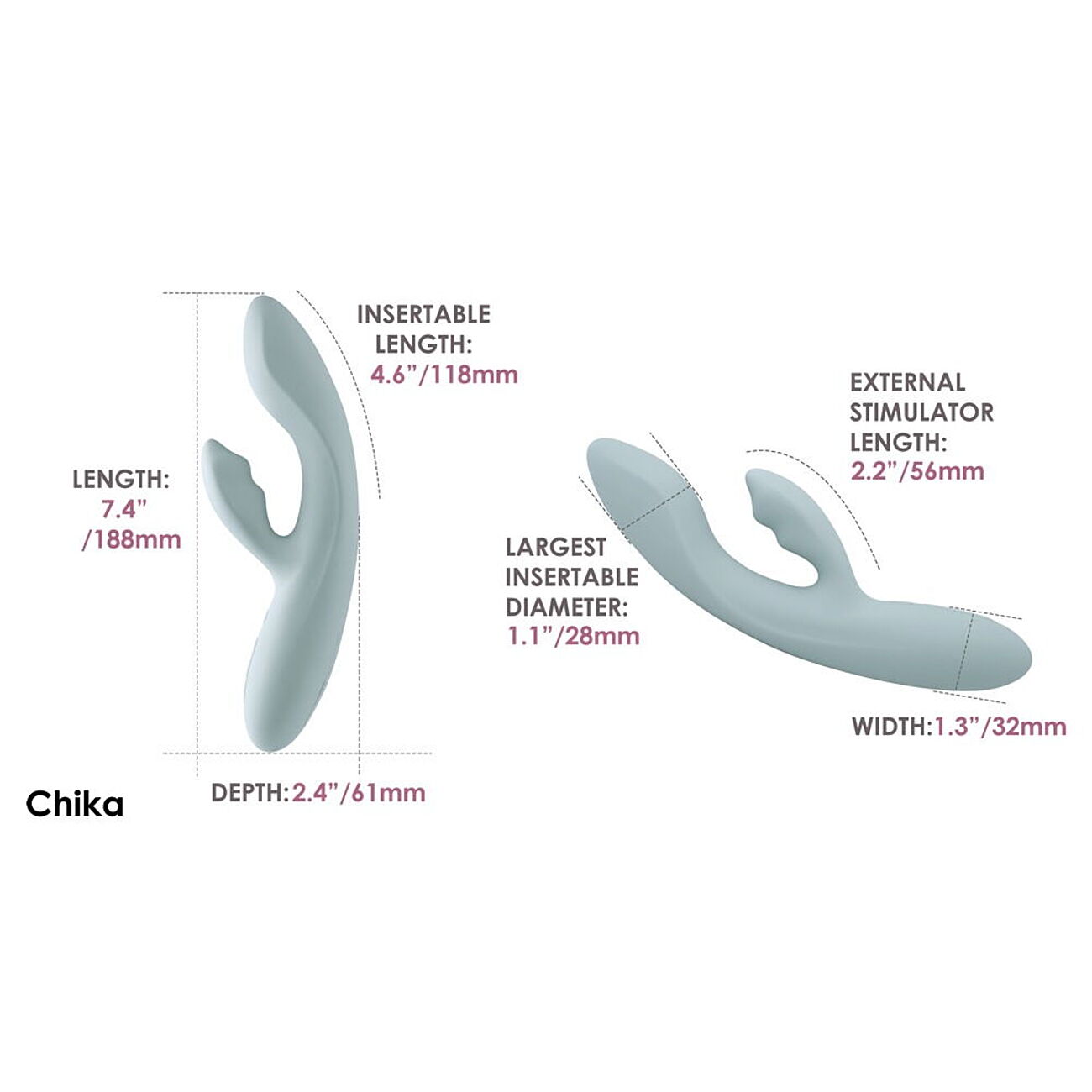 SVAKOM Chika - Rabbit-vibraattori