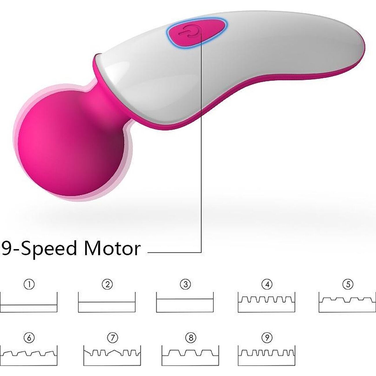 Eve - Mini wand-vibraattori, pinkki