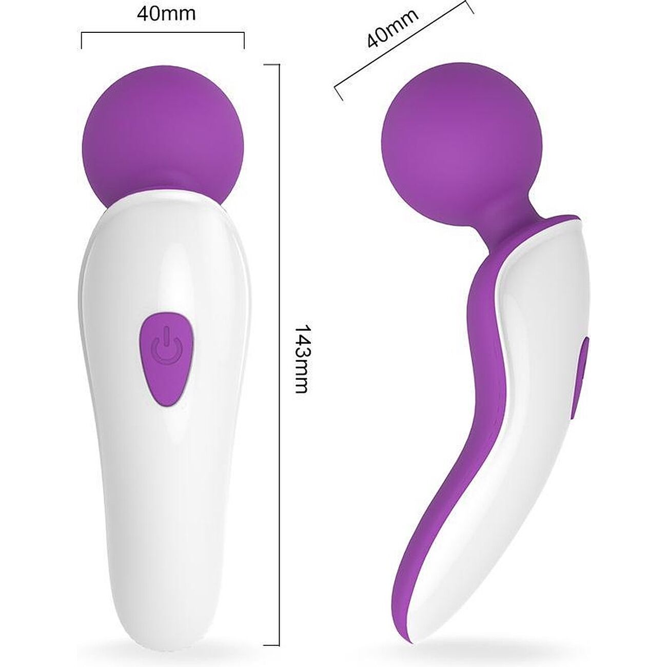 Eve - Mini wand-vibraattori, violetti