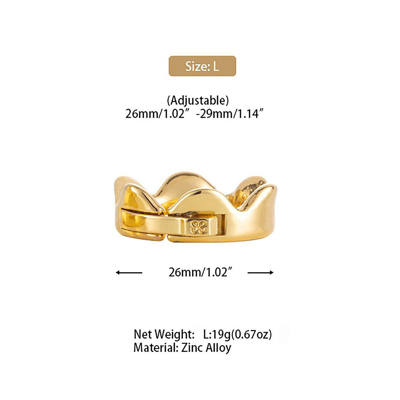 LOCKINK - Terskakruunu, kulta, L