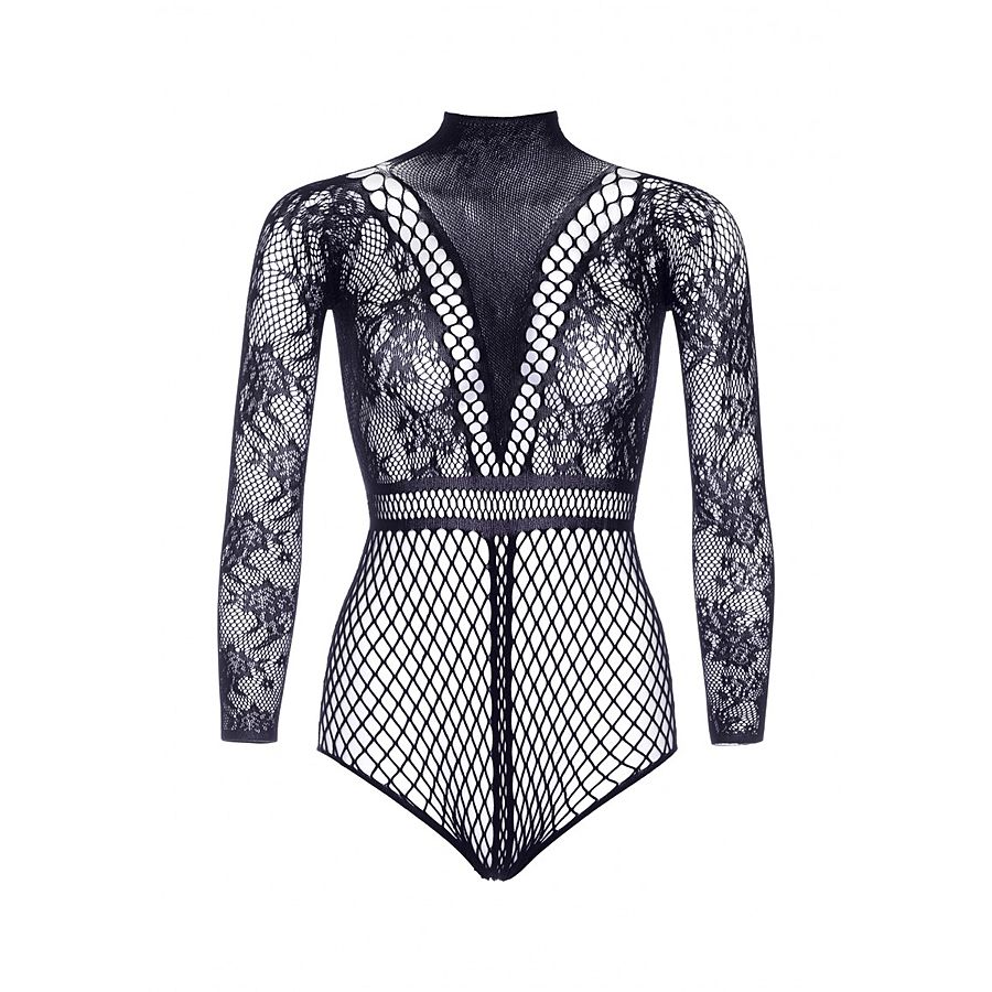 Leg Avenue - Lace snap crotch bodysuit