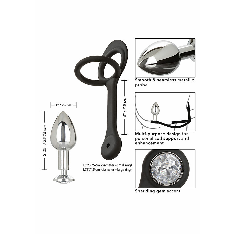 Star Fucker - Pieni anustappi penis-kivesrenkaalla