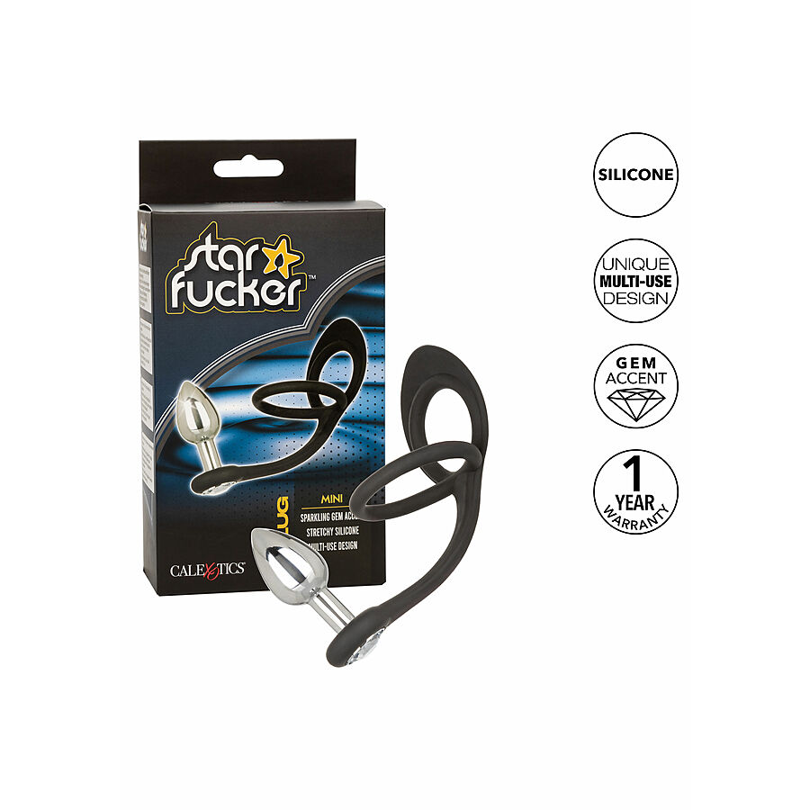 Star Fucker - Pieni anustappi penis-kivesrenkaalla