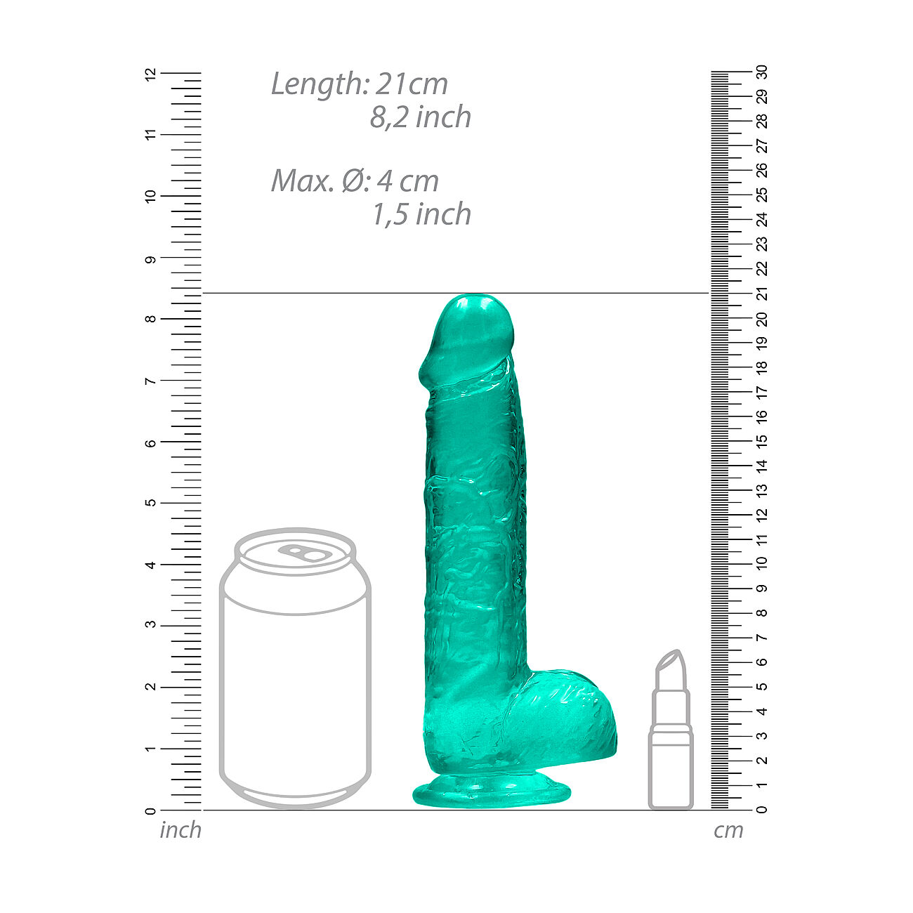 RealRock Super Flexible - Dildo kiveksill 8