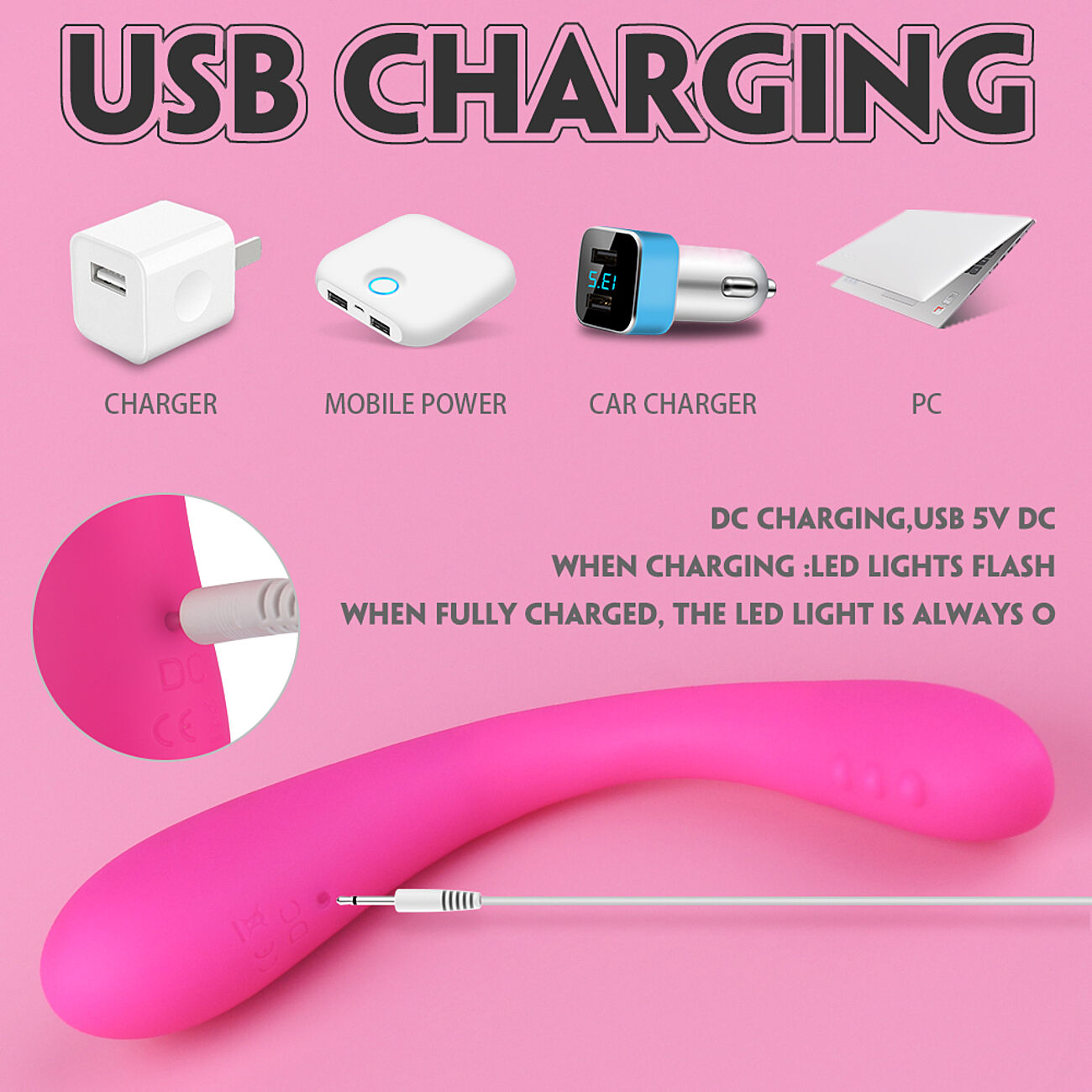 Clare tuplavibraattori, pinkki