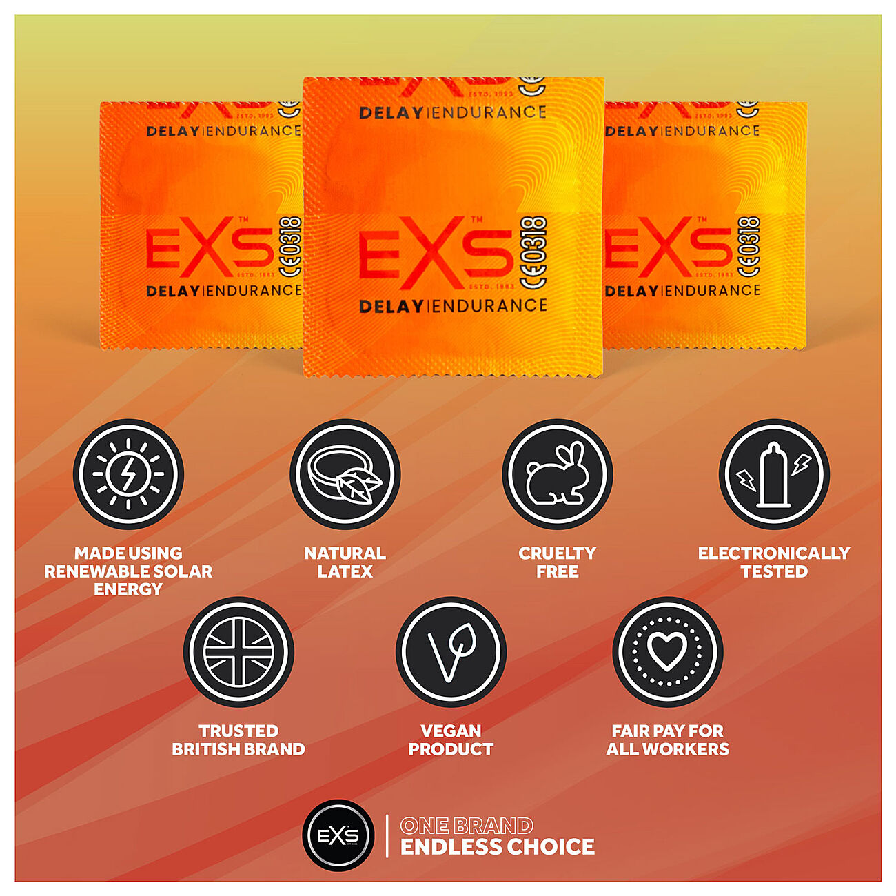 EXS Delay Endurance - Viiv�stytt�v� kondomi, 48 kpl