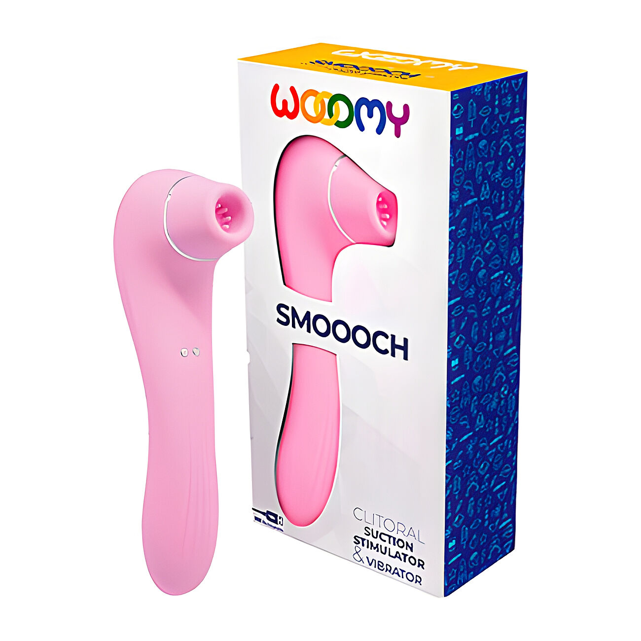 Wooomy Smoooch - Klitoriskiihotin ja vibraattori, pinkki