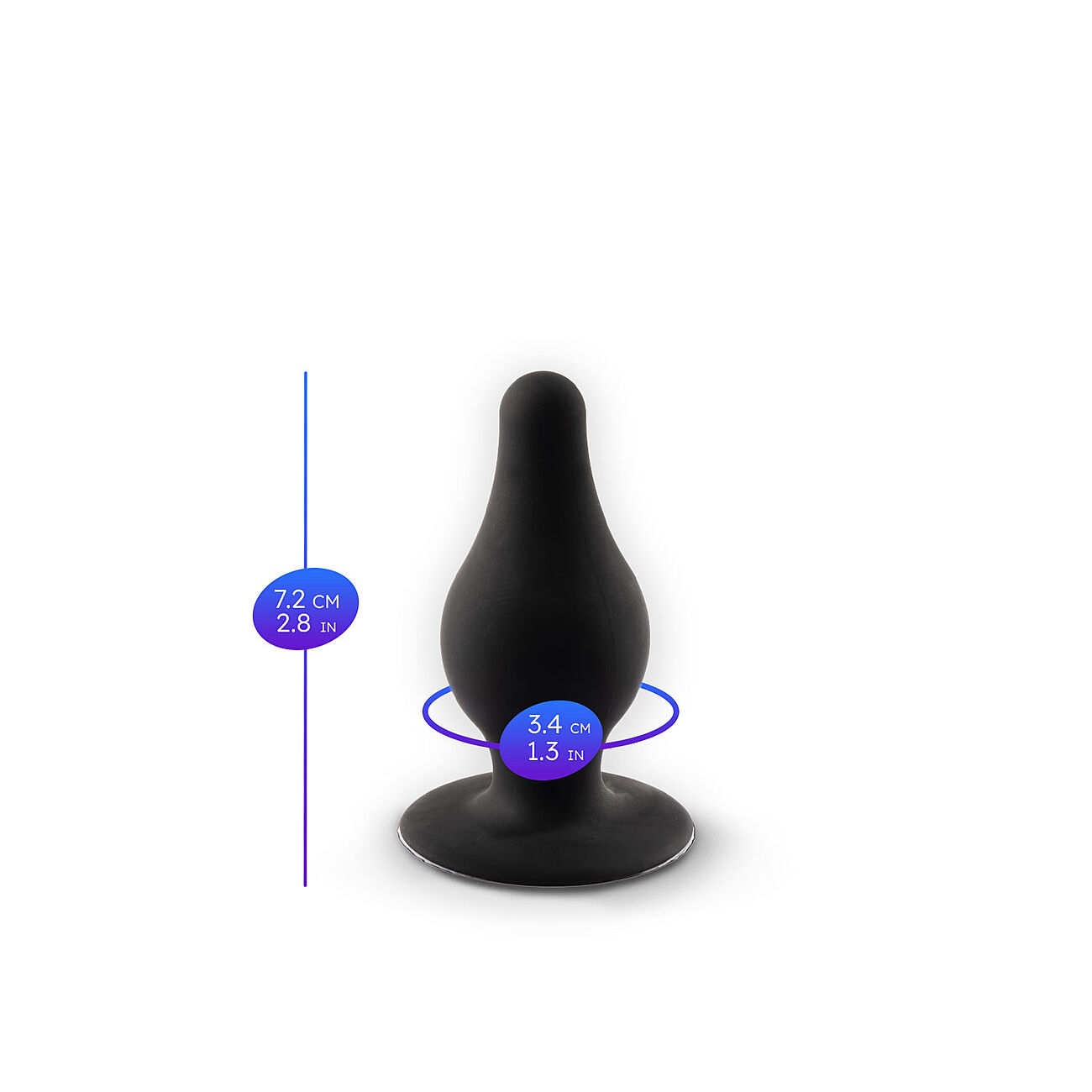 Silexd - Anaalitappi premium silikoni, S