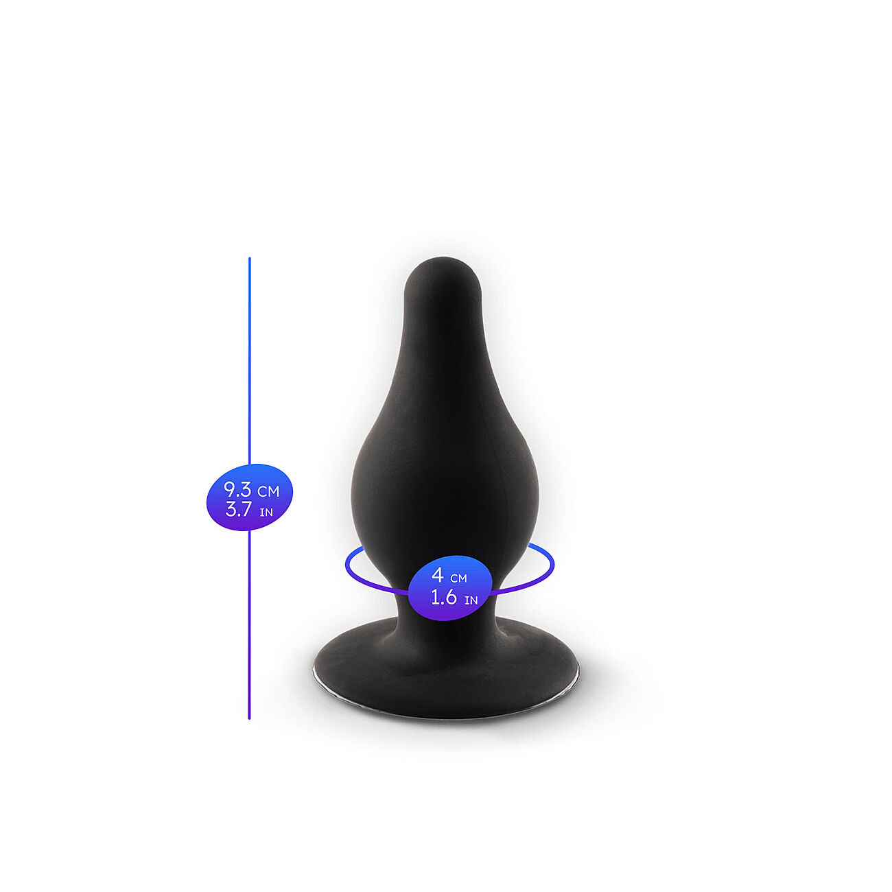 Silexd - Anaalitappi premium silikoni, M