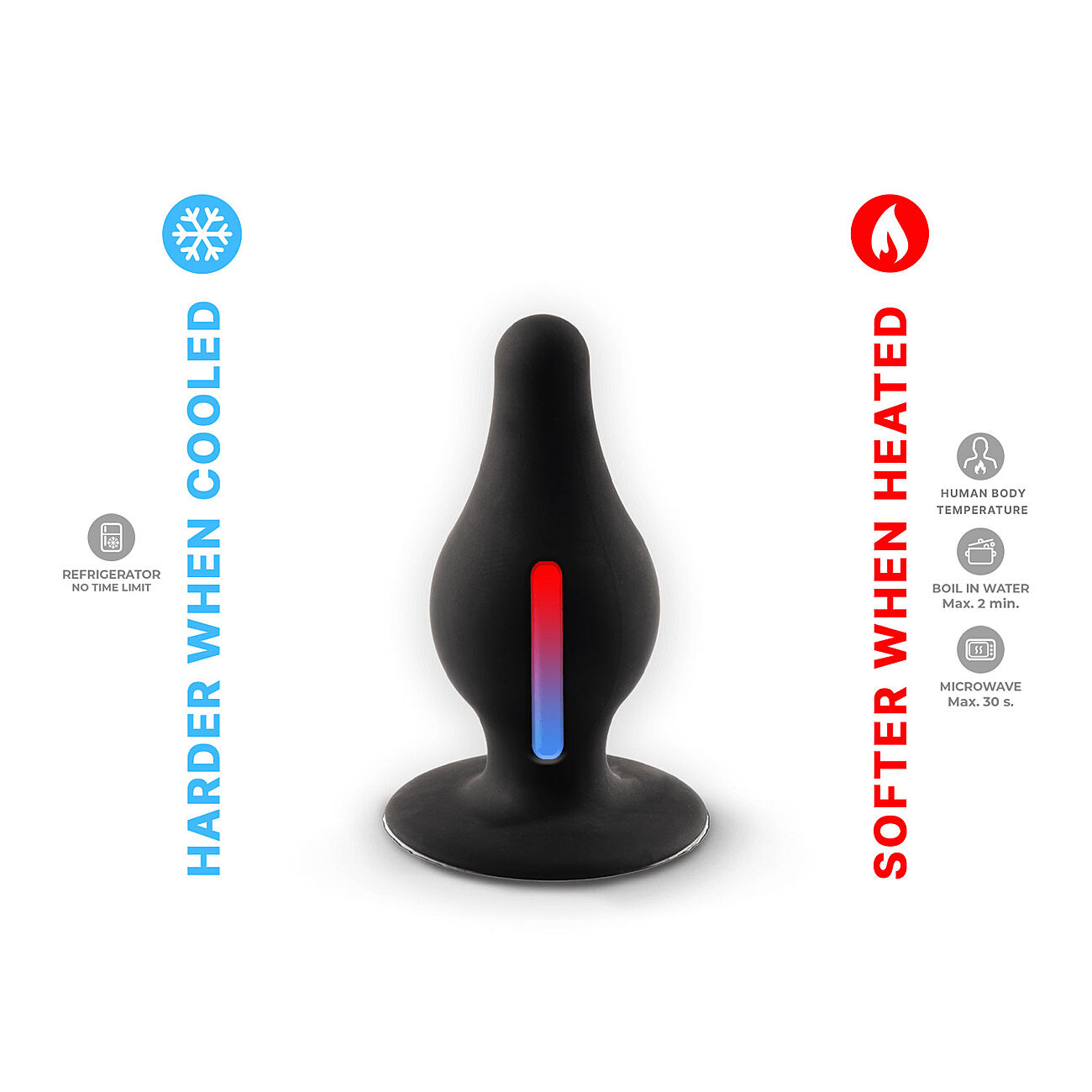 Silexd - Anaalitappi premium silikoni, M