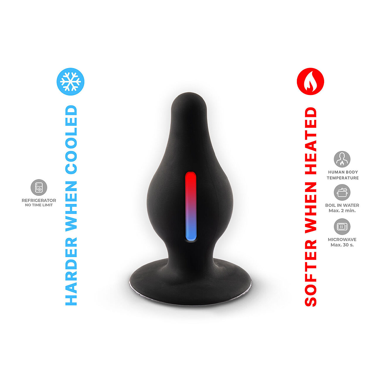 Silexd - Anaalitappi premium silikoni, L