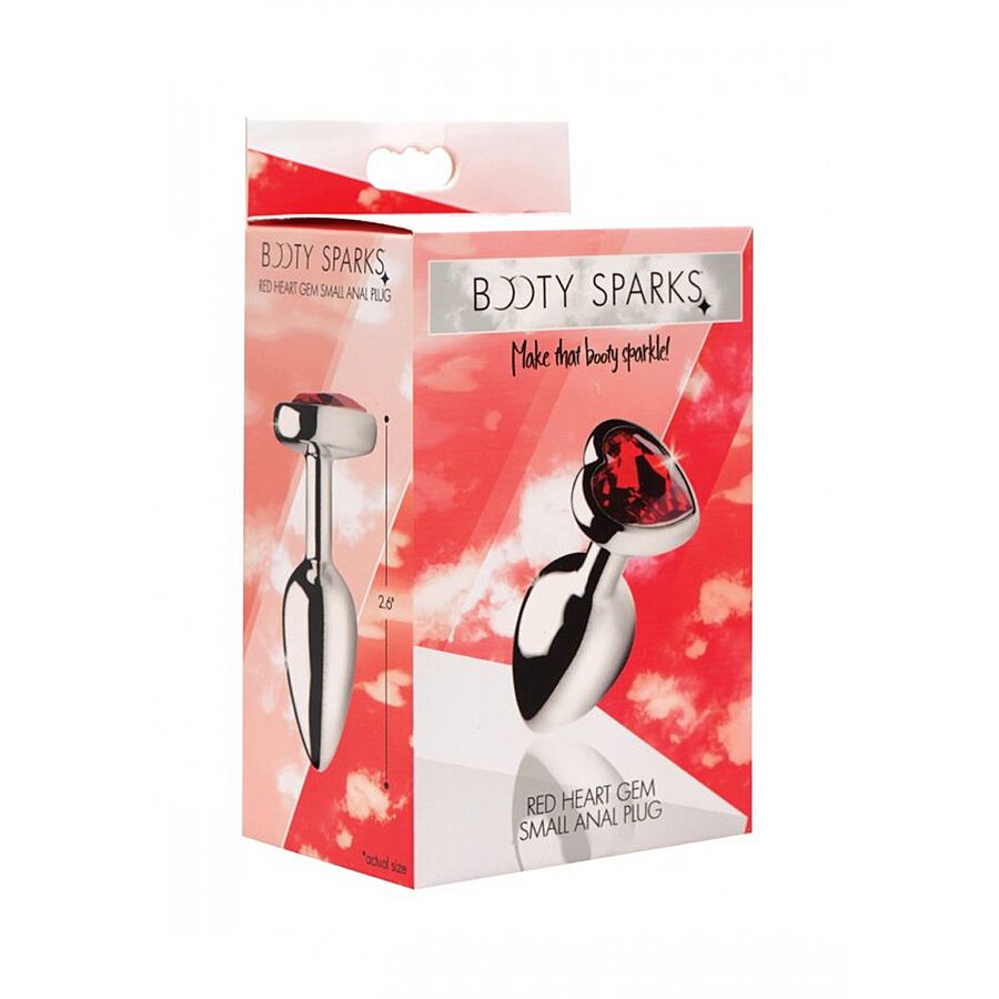 Booty Sparks Red Heart Gem - Anaalitappi