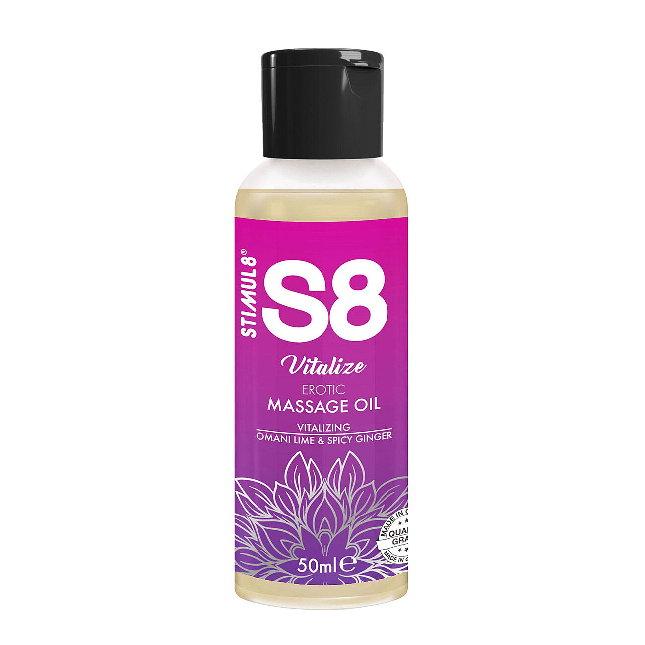 Stimul8 S8 Vitalize - Hierontaöljy, 50 ml