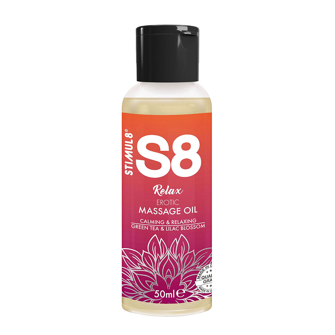 Stimul8 S8 Relax - Hierontaöljy, 50 ml