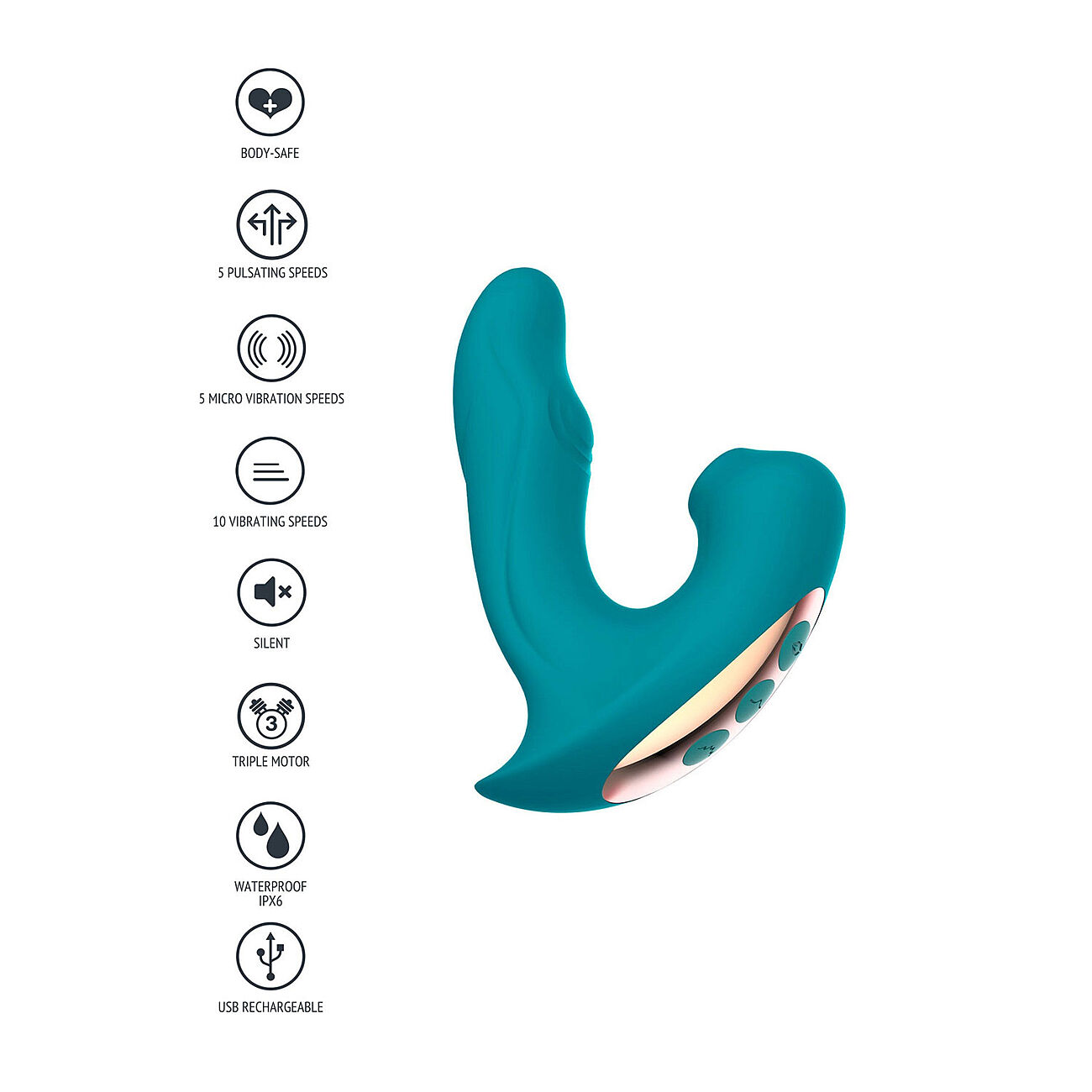 Xocoon Eternal Love - G-pistevibraattori klitoriskiihottimella