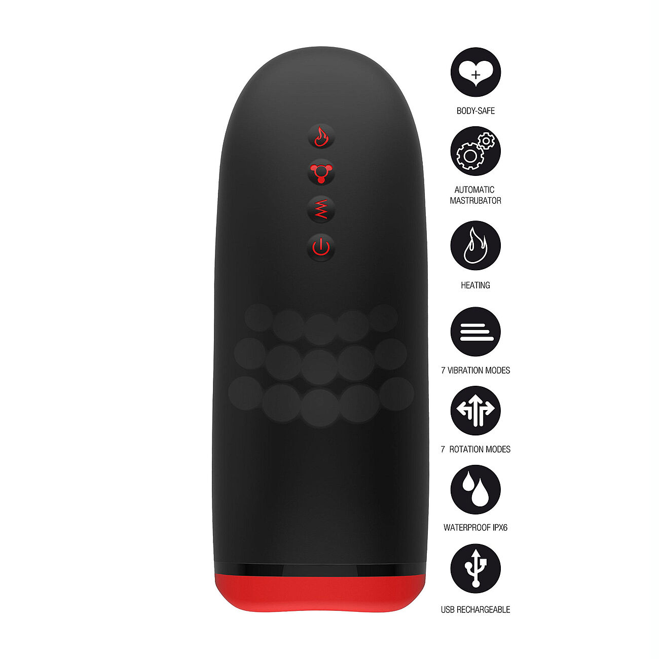 Fusion X Beaded Tongue - Pyriv ja vrisev masturbaattori