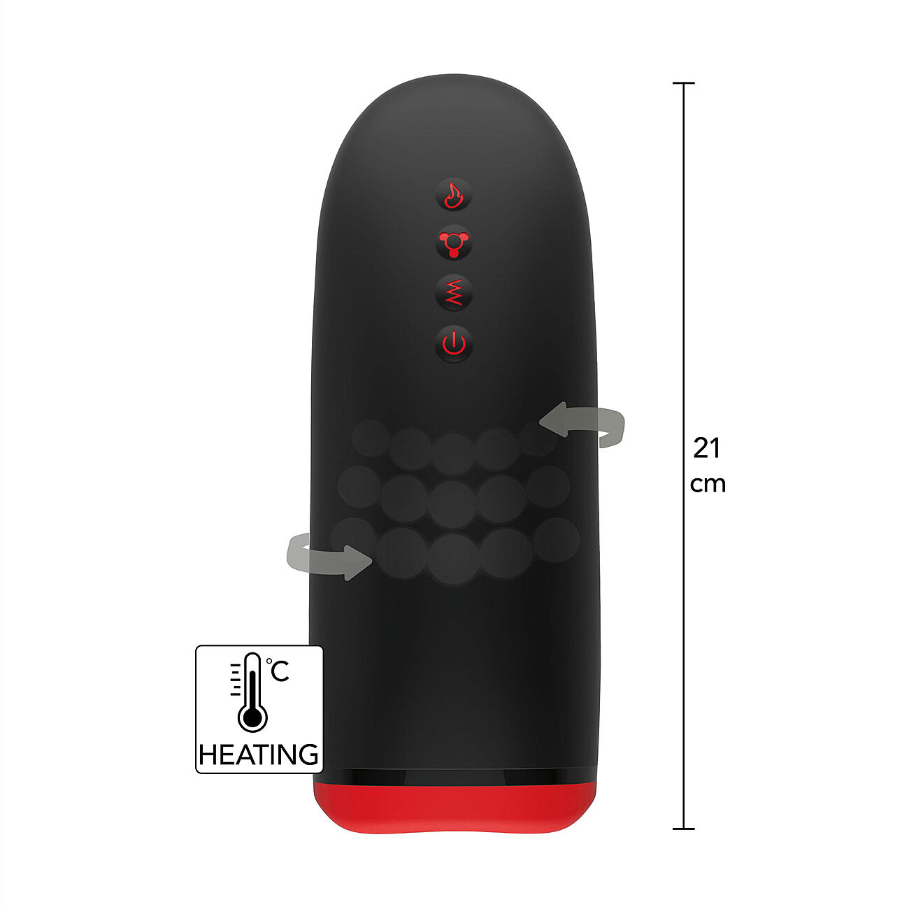 Fusion X Beaded Tongue - Pyriv ja vrisev masturbaattori