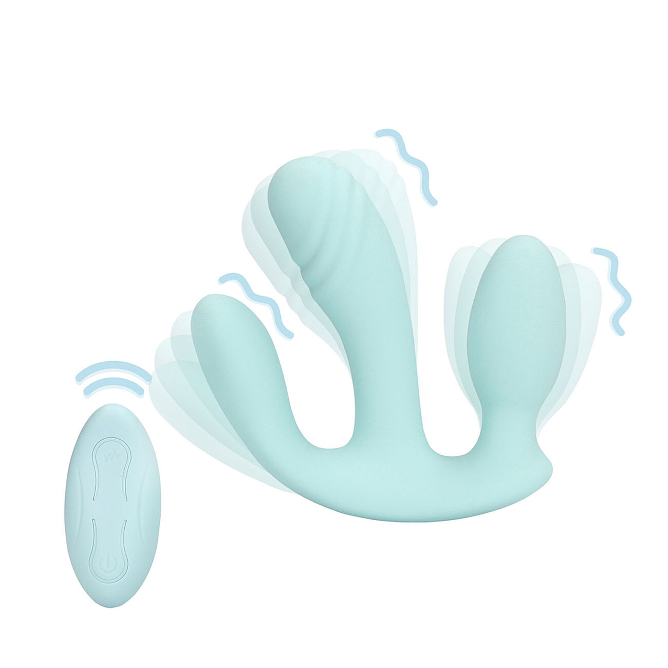 Loveline - 3-pinen vibraattori kaukostimell