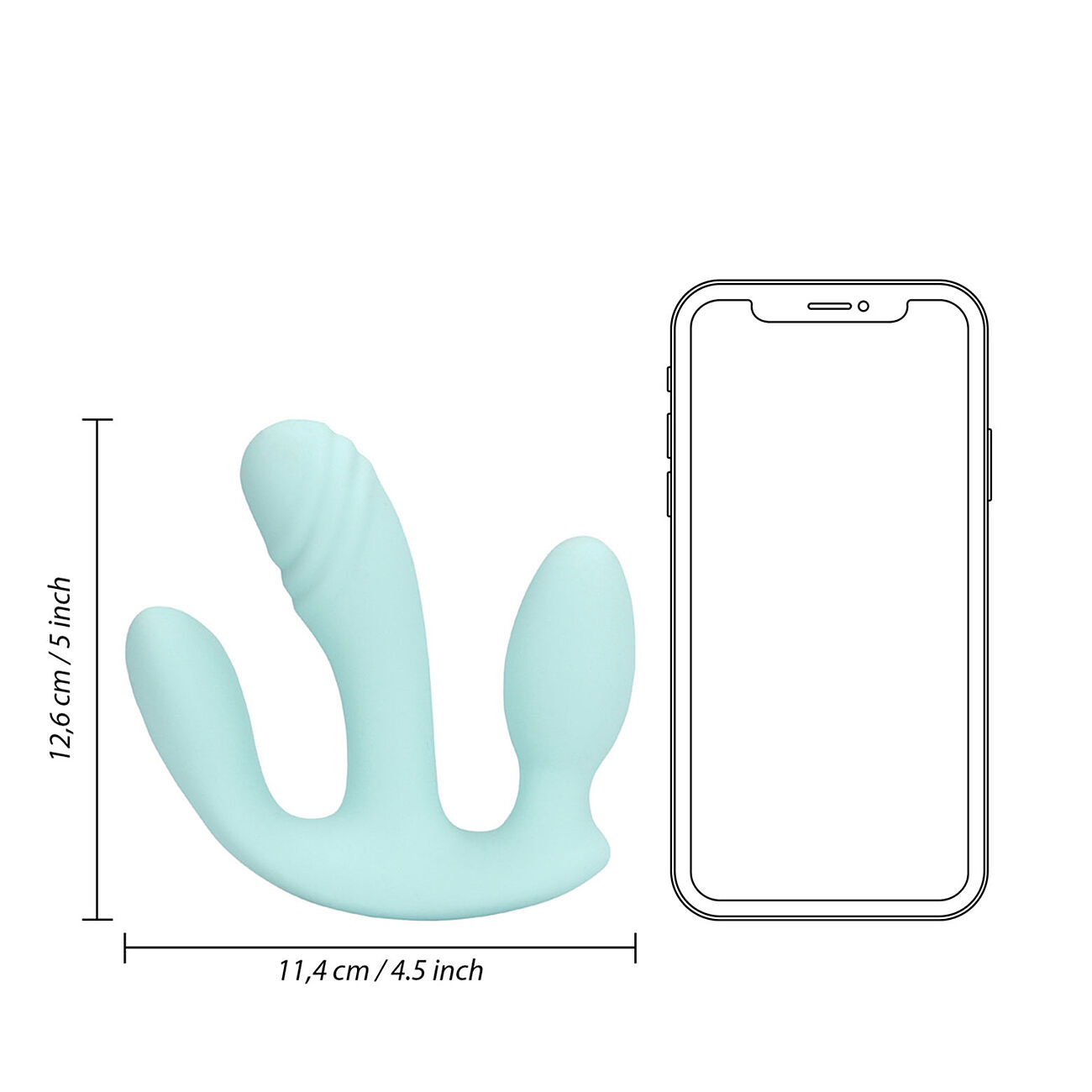 Loveline - 3-pinen vibraattori kaukostimell