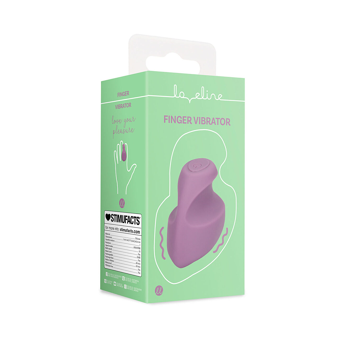 Loveline - Sormivibraattori, lila