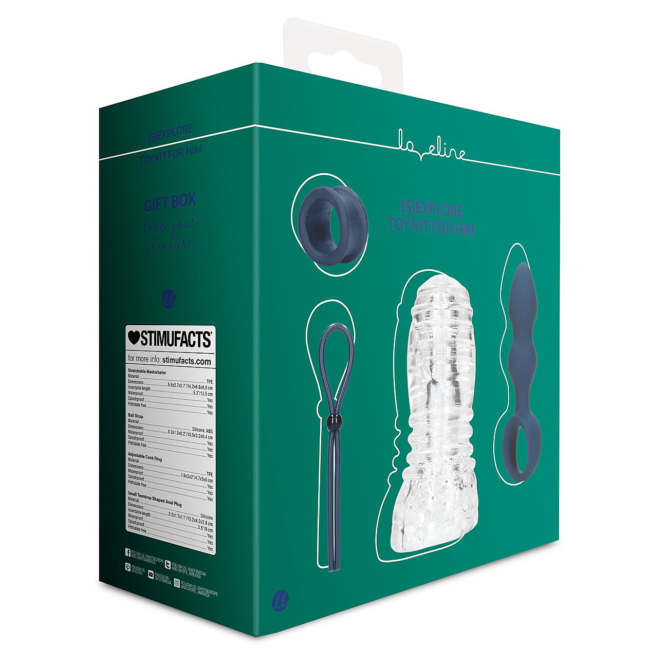 Loveline - 4-osainen seksivlinesetti miehille