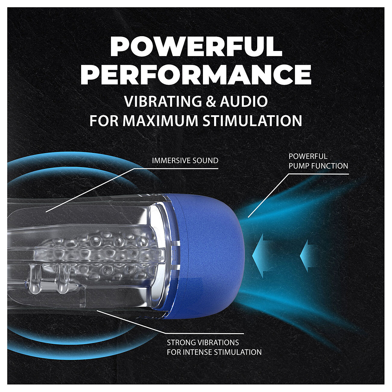 Pumped SonicPull - Imev� ja v�risev� masturbaattori ��nitoiminnolla