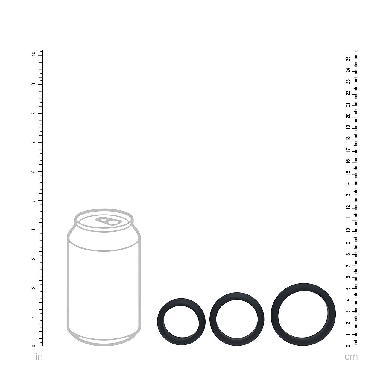 LEVELZ Wide O - Penisrengassetti, S/M/L
